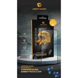 Liberty Guard 2.5D Full Cover Clear Black Edge Sapphire Coating Glass With Applicator - 16 Pro
